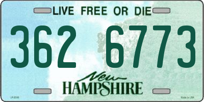 NH license plate 3626773