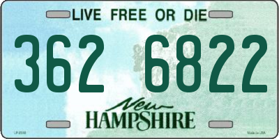 NH license plate 3626822