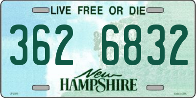 NH license plate 3626832