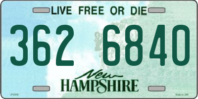 NH license plate 3626840