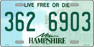 NH license plate 3626903