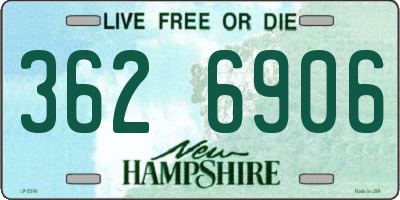NH license plate 3626906