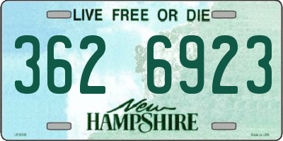 NH license plate 3626923