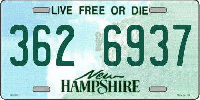 NH license plate 3626937