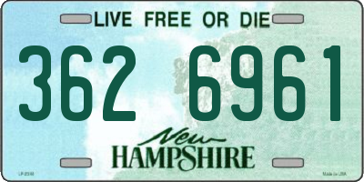 NH license plate 3626961