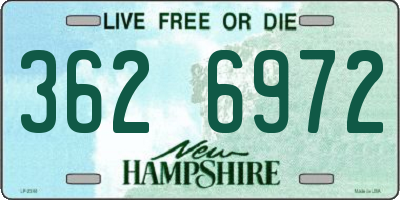 NH license plate 3626972
