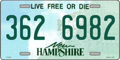 NH license plate 3626982