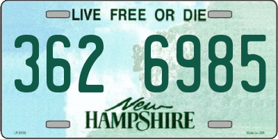 NH license plate 3626985
