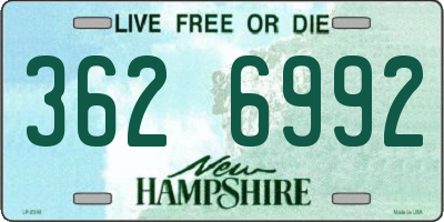 NH license plate 3626992