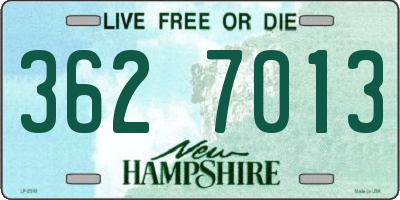 NH license plate 3627013