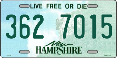 NH license plate 3627015