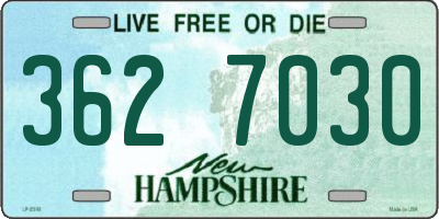 NH license plate 3627030