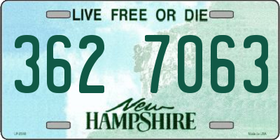 NH license plate 3627063