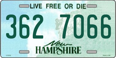 NH license plate 3627066