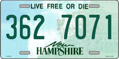 NH license plate 3627071