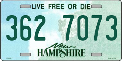 NH license plate 3627073