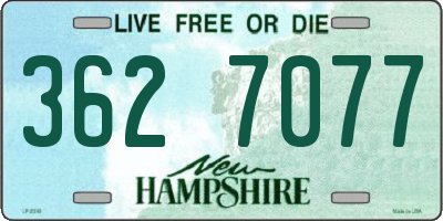 NH license plate 3627077