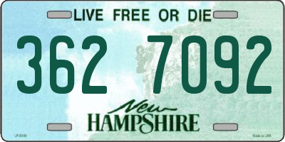 NH license plate 3627092