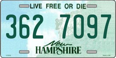 NH license plate 3627097