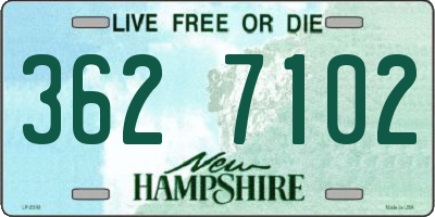 NH license plate 3627102