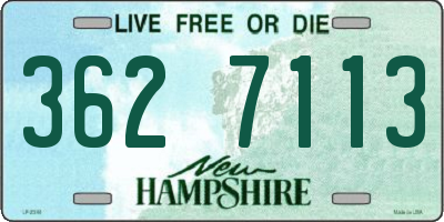 NH license plate 3627113