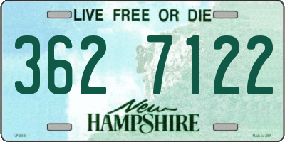 NH license plate 3627122