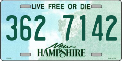 NH license plate 3627142