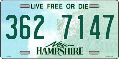 NH license plate 3627147