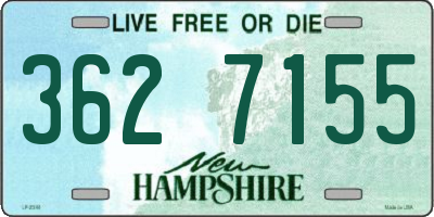 NH license plate 3627155