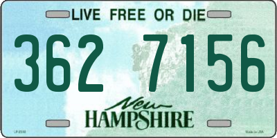 NH license plate 3627156