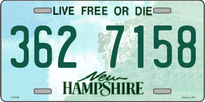 NH license plate 3627158