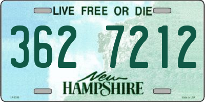NH license plate 3627212