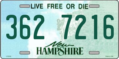 NH license plate 3627216