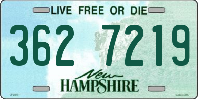 NH license plate 3627219
