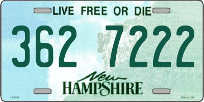 NH license plate 3627222