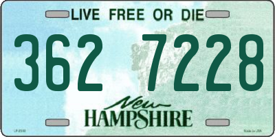 NH license plate 3627228