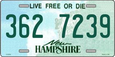 NH license plate 3627239