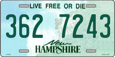 NH license plate 3627243