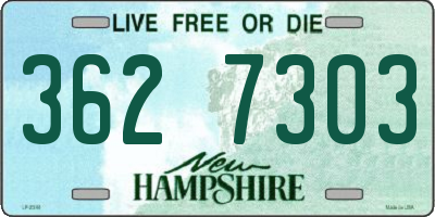NH license plate 3627303