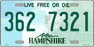 NH license plate 3627321