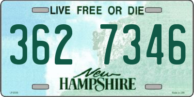 NH license plate 3627346