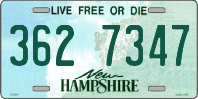NH license plate 3627347