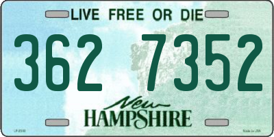 NH license plate 3627352