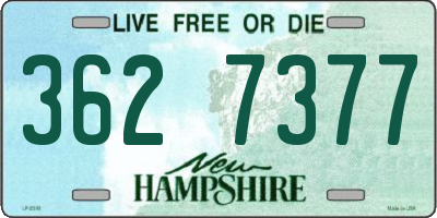 NH license plate 3627377