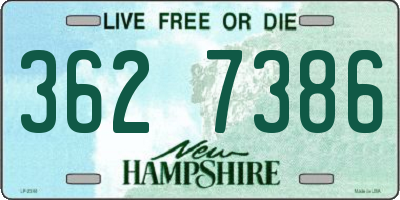 NH license plate 3627386