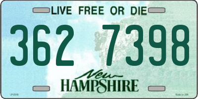 NH license plate 3627398