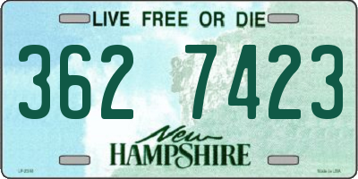 NH license plate 3627423