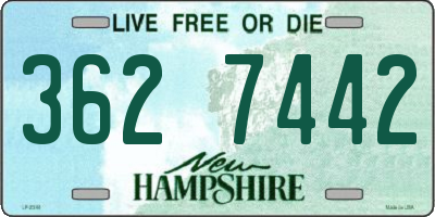 NH license plate 3627442
