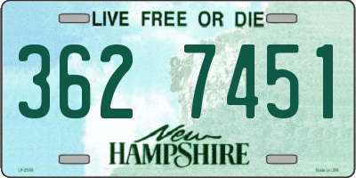 NH license plate 3627451