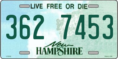 NH license plate 3627453